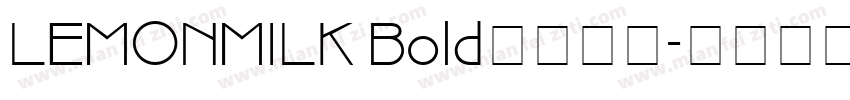 LEMONMILK Bold字体下载字体转换